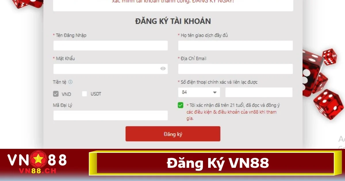 VN88 - Link Vào VN88.Com Cá Cược Thể Thao, Casino Uy Tín 32 Cách đăng ký tài khoản nhà cái rất đơn giản và dễ dàng